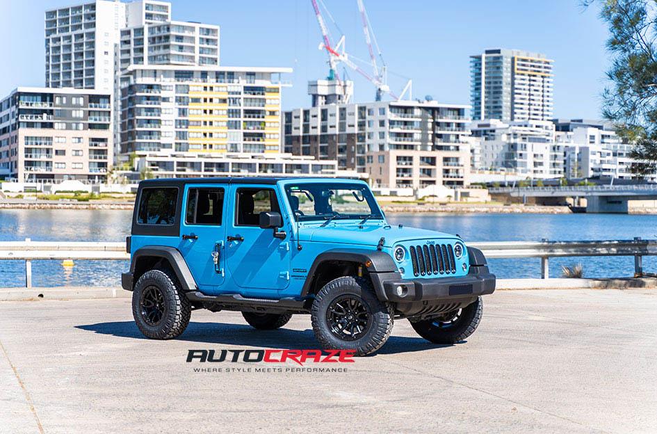 JEEP WRANGLER REBEL 5 MATTE BLACK
